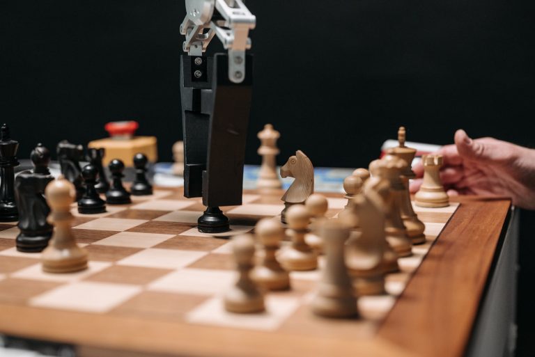 black and brown chess piece